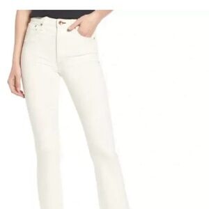 Rag & bone Nina High-rise ankle flare Natural Ecru